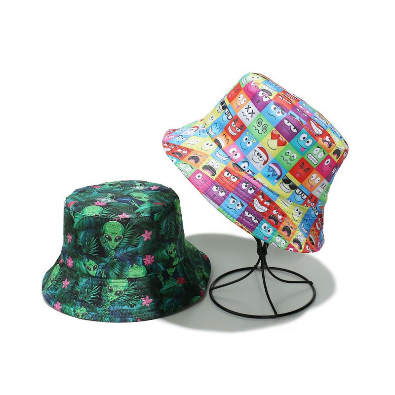 Sombrero De Pescador Con Estampado De Poliéster