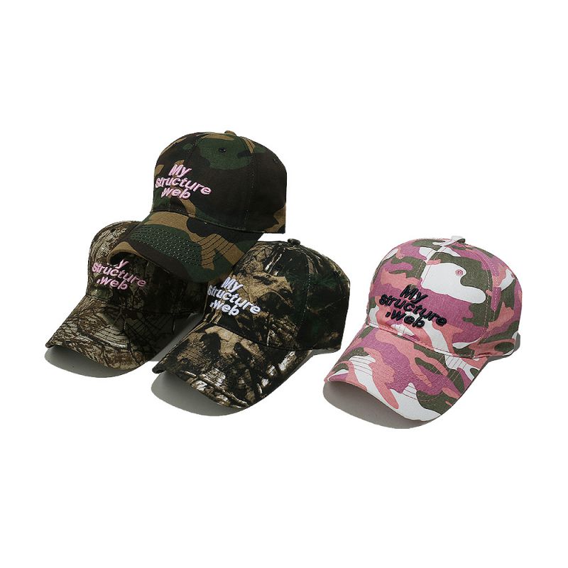Gorra De Béisbol Con Letras Bordadas