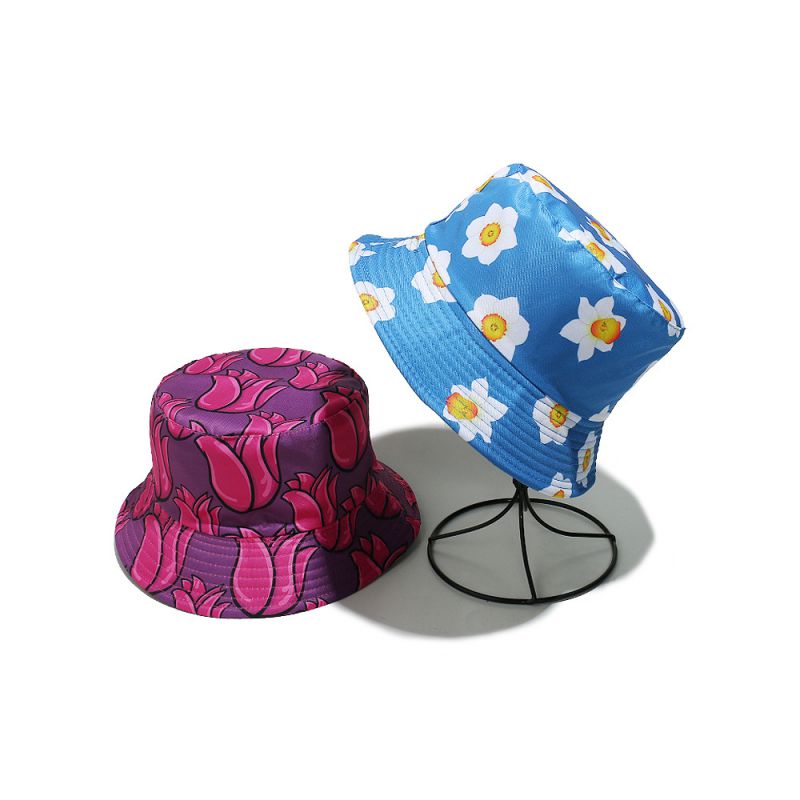 Sombrero De Pescador Con Estampado De Poliéster