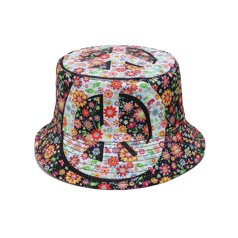 Sombrero De Pescador Con Estampado De Poliéster
