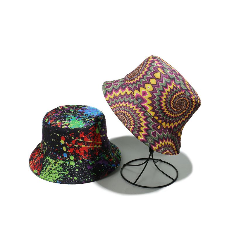 Sombrero De Pescador Con Estampado De Poliéster
