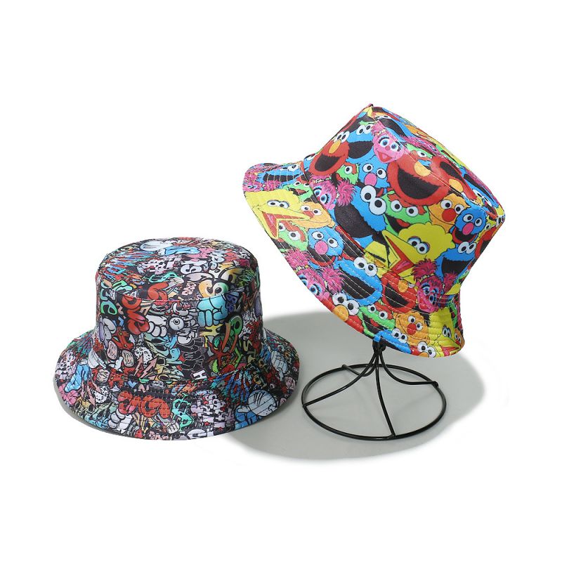 Sombrero De Pescador Con Estampado De Poliéster
