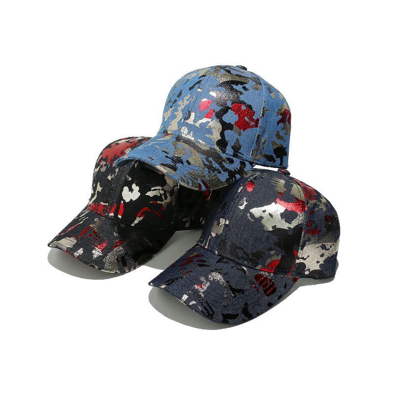 Gorra De Béisbol Estampada De Poliéster