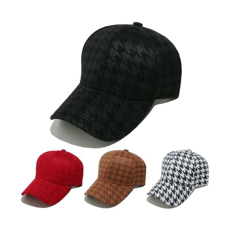 Gorra De Béisbol Con Estampado De Pata De Gallo