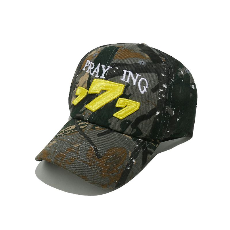 Gorra De Béisbol Con Camuflaje Bordado En 3d