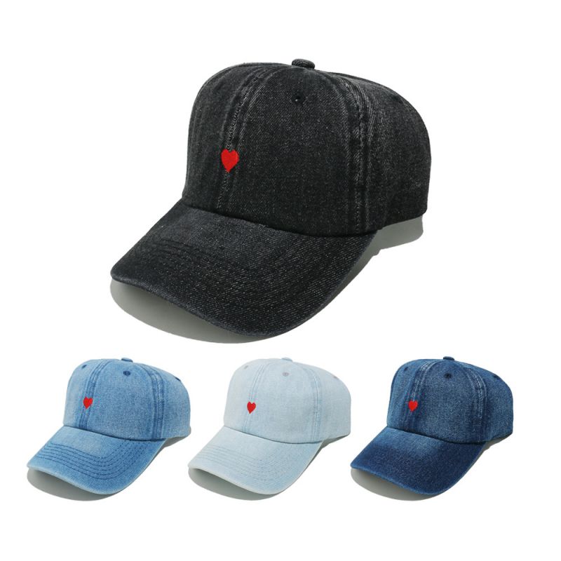 Gorra De Béisbol Vaquera Con Corazón Bordado