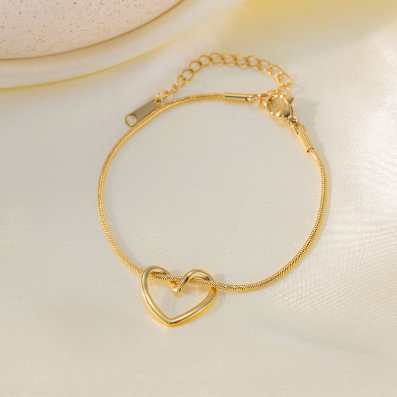 Pendientes De Corazón De Acero Inoxidable