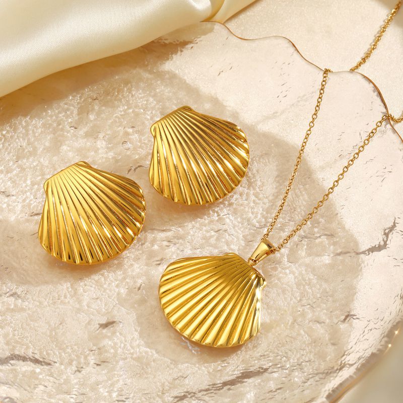 Shell Necklace Stainless Steel Shell Necklace