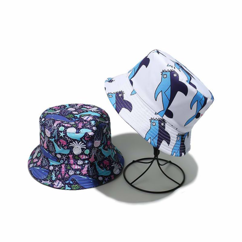 Sombrero De Pescador Con Estampado De Poliéster