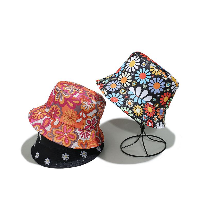 Sombrero De Pescador Con Estampado De Poliéster