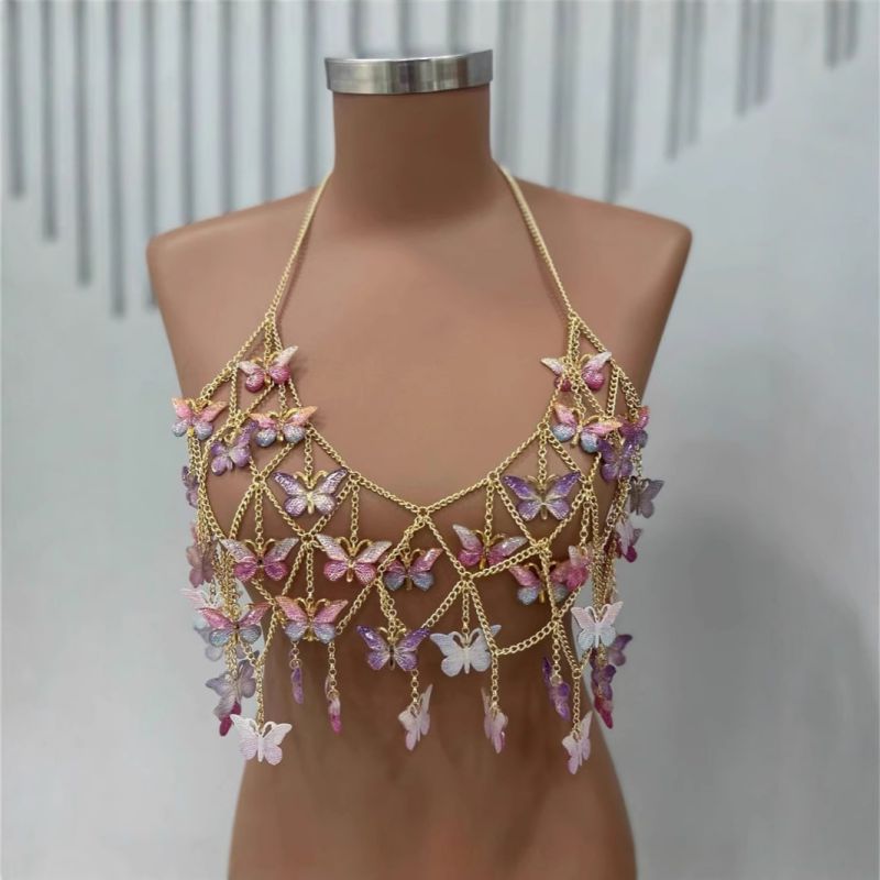 Cadena De Metal Con Forma De Mariposa