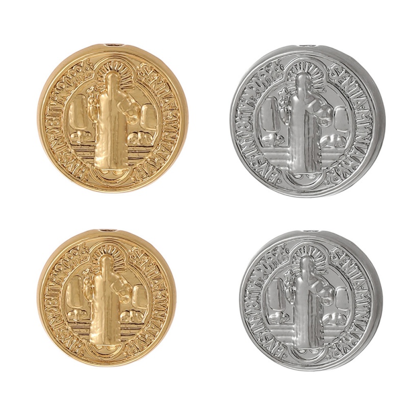 Gold 1 Copper Double-sided Round Portrait Accessories (large)