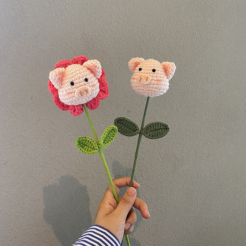 Ramo De Cerdos De Crochet