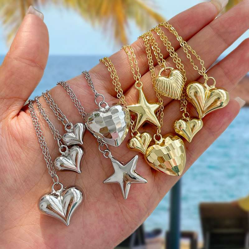 Collar De Corazón De Cobre