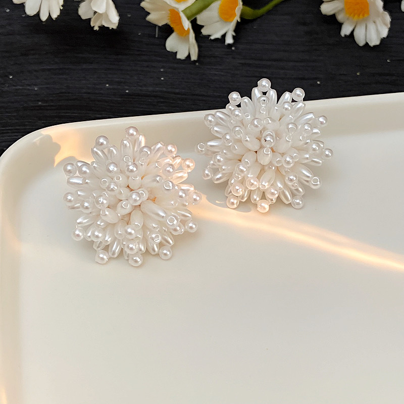 Pendientes De Flor De Perla