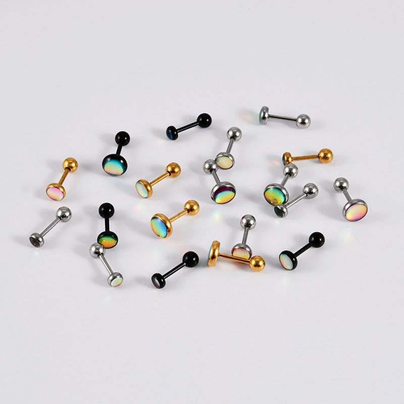 Pendientes De Acero Inoxidable Con Forma De Película De Destello (precio Por 2)
