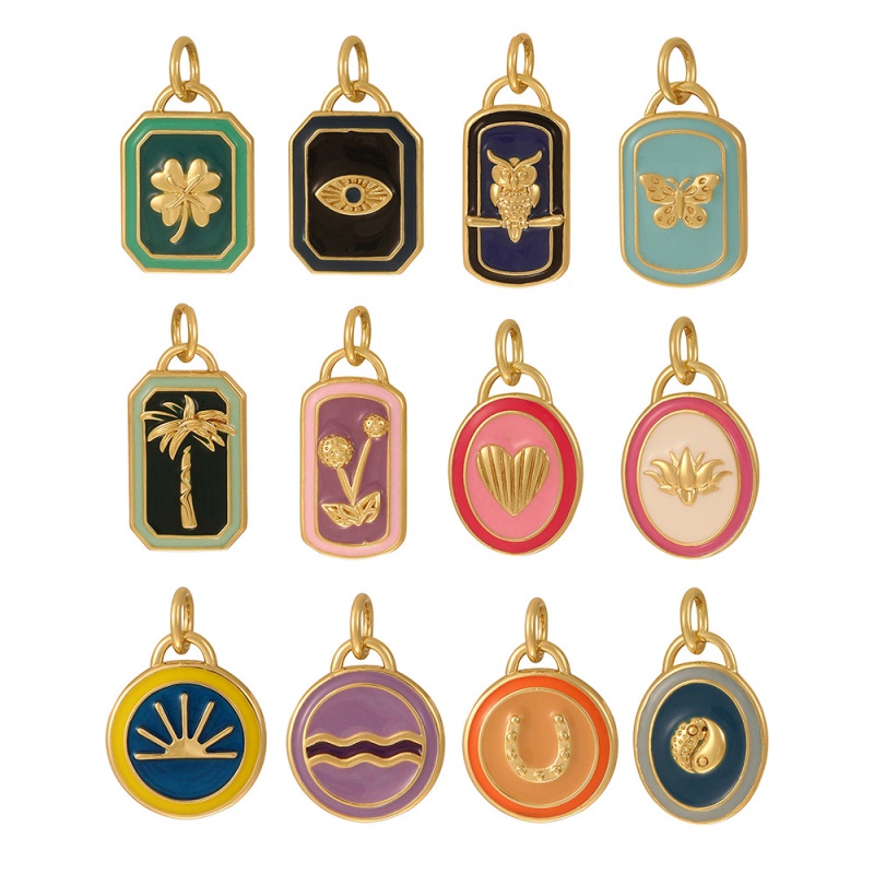 Color 1 Copper Dripping Square Color Matching Coconut Tree Accessories