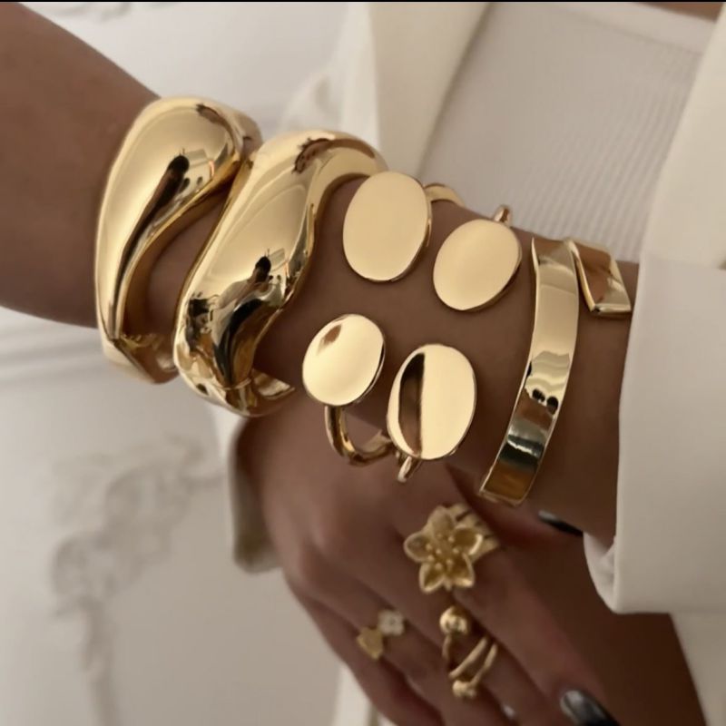 Pulsera Irregular De Aleación