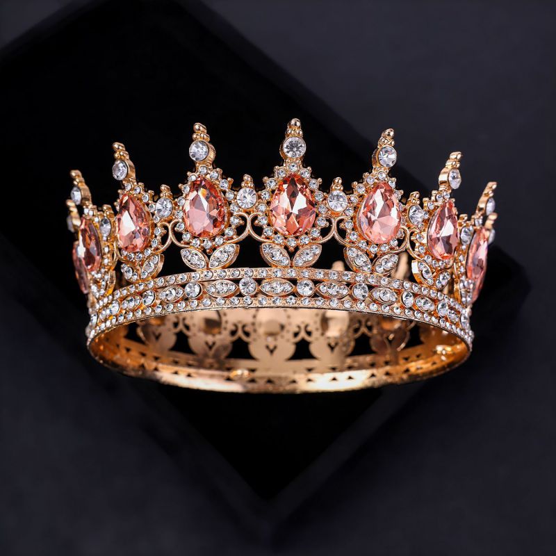 Gold Alloy Diamond Geometric Crown
