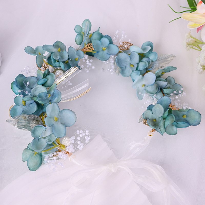 Diadema Con Horquilla De Flores De Simulación