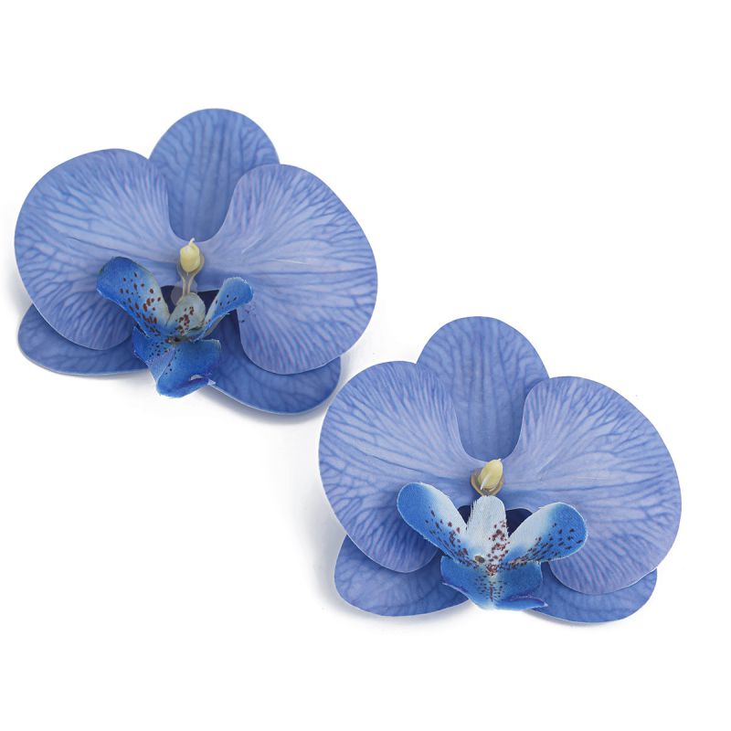 Necklace-blue Alloy Flower Necklace