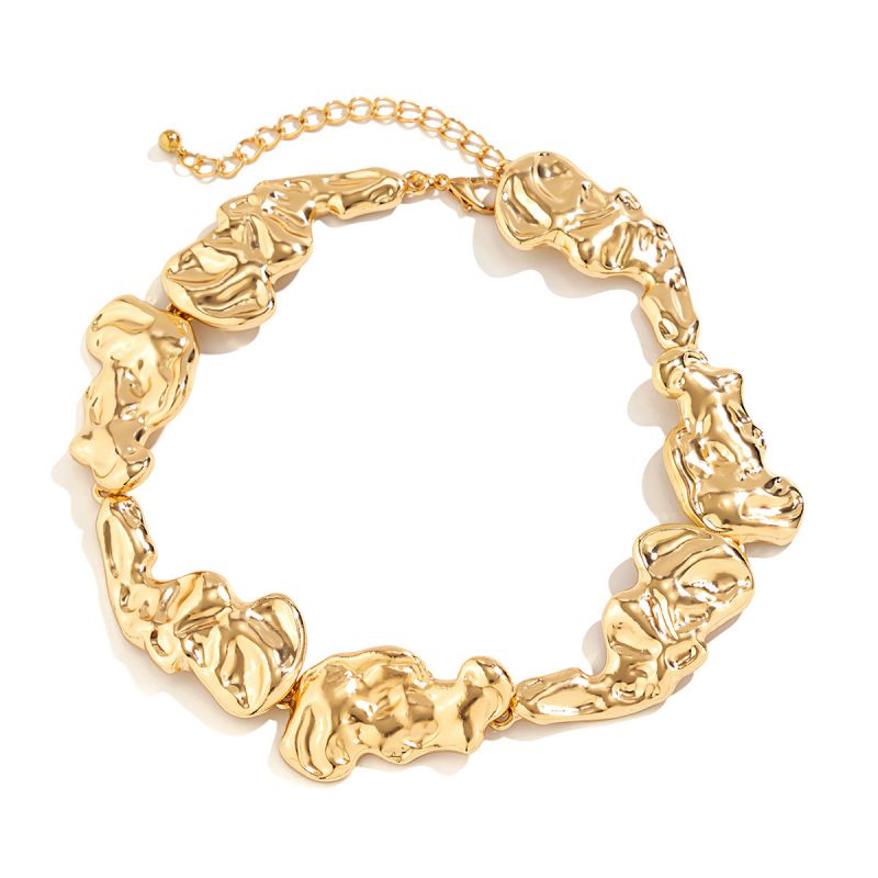 Necklace Gold Alloy Irregular Necklace