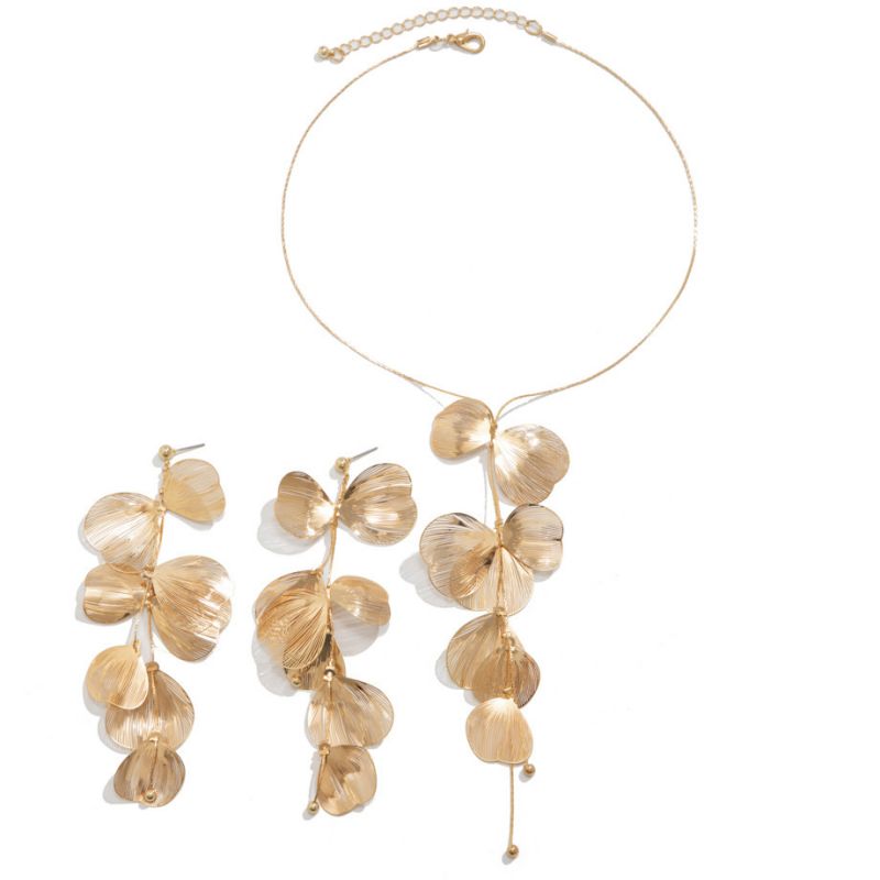 Necklace 1 Alloy Petal Y Shape Necklace