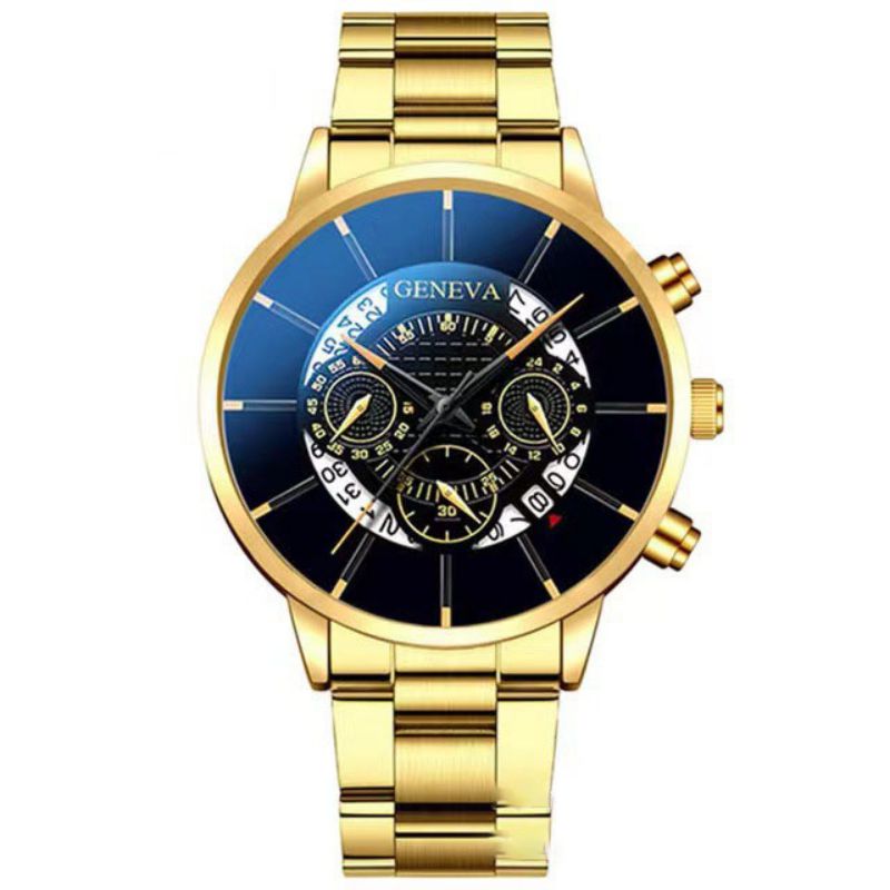 Reloj De Hombre Con Esfera Redonda De Metal