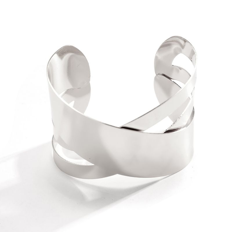 Bracelet 1 Metal Polished Cross Bracelet