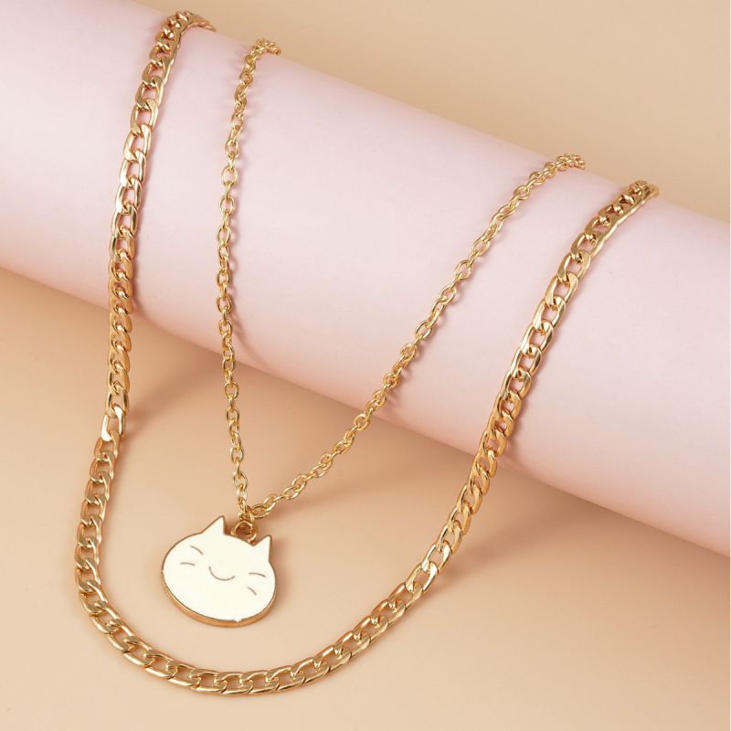 Collar De Doble Capa De Gato De Aleación