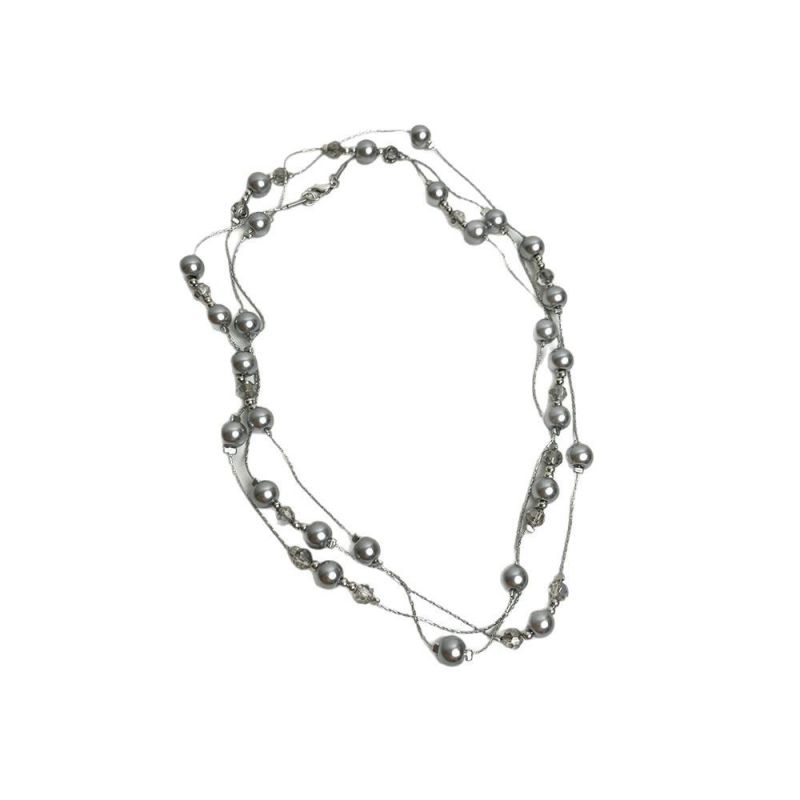 Collar Doble De Cuentas Redondas