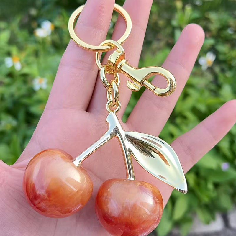 Llavero De Cereza De Cobre