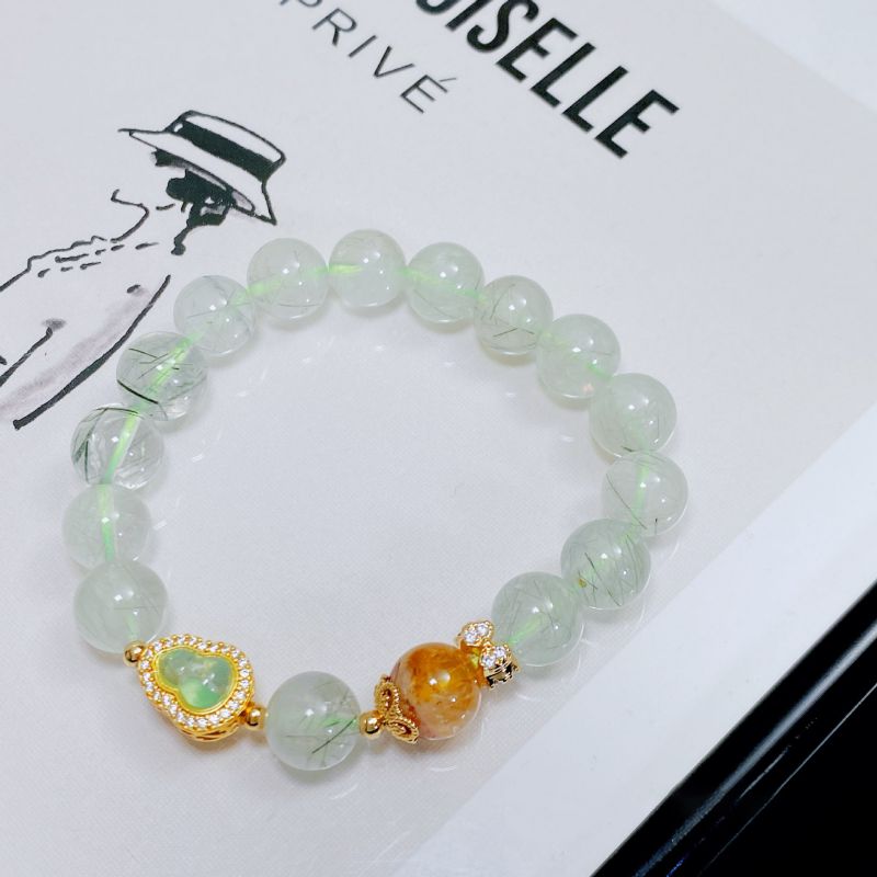 Pulsera De Calabaza Con Cuentas De Cristal