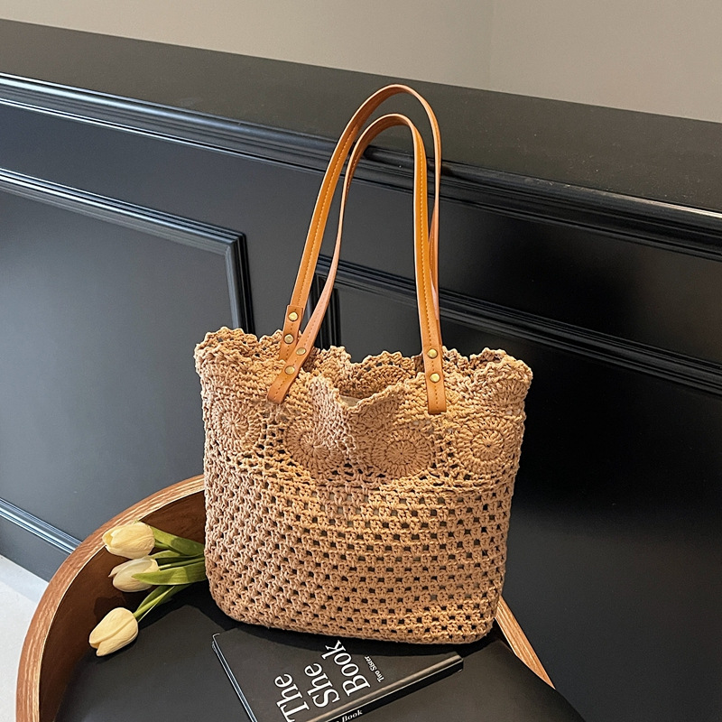 Bolso De Hombro Tejido De Algodón
