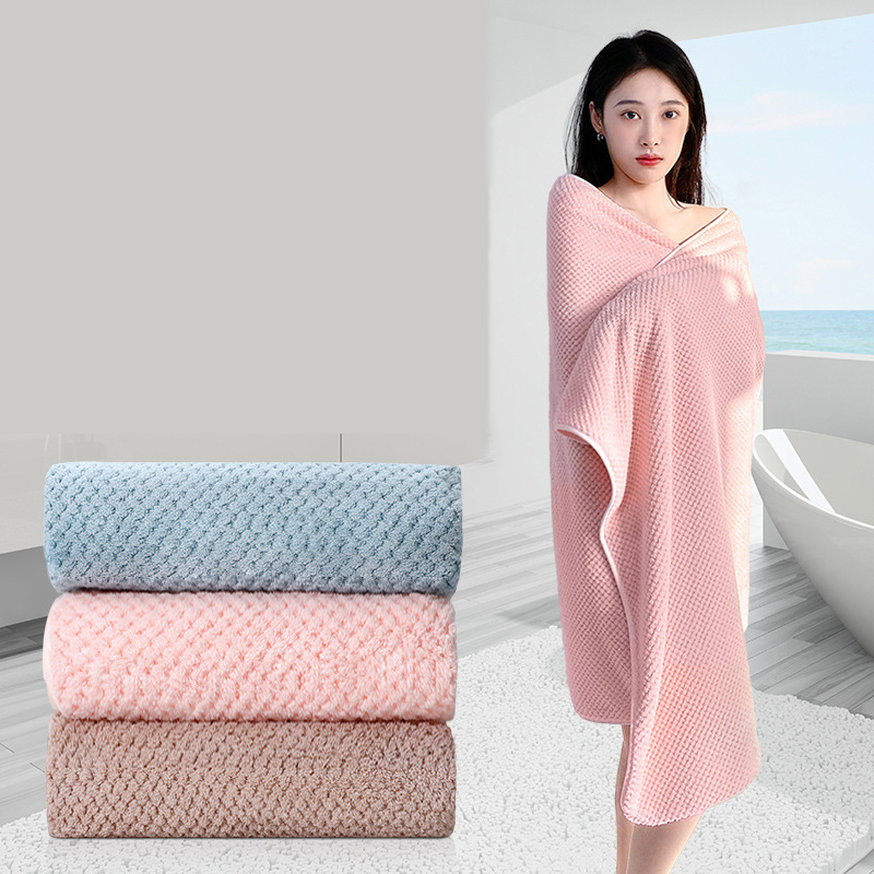 Pink [70*140cm] Cotton Absorbent Bath Towel