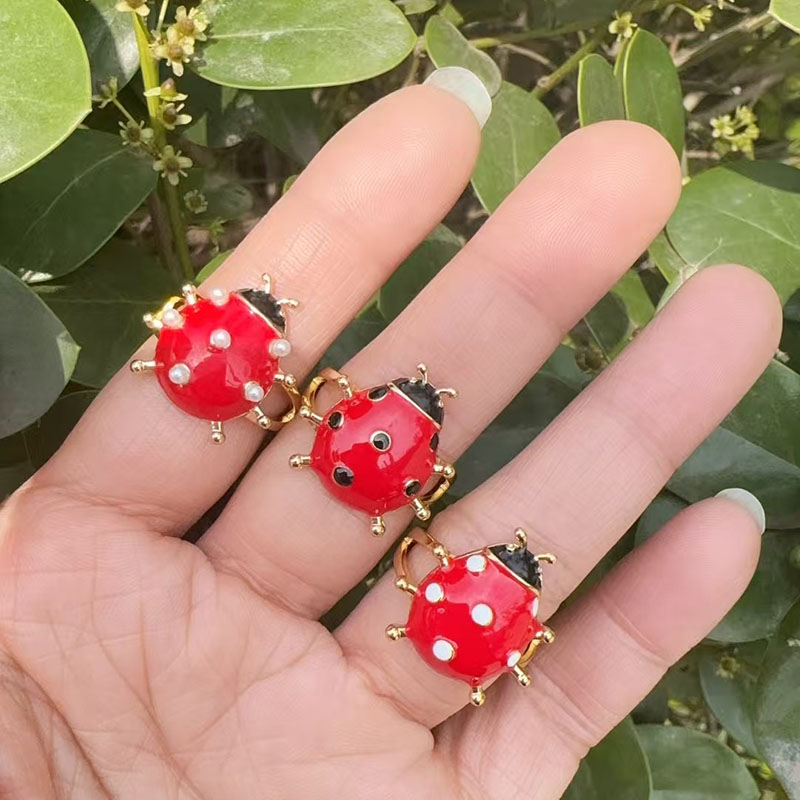 Anillo De Insecto De Cobre Bañado En Oro