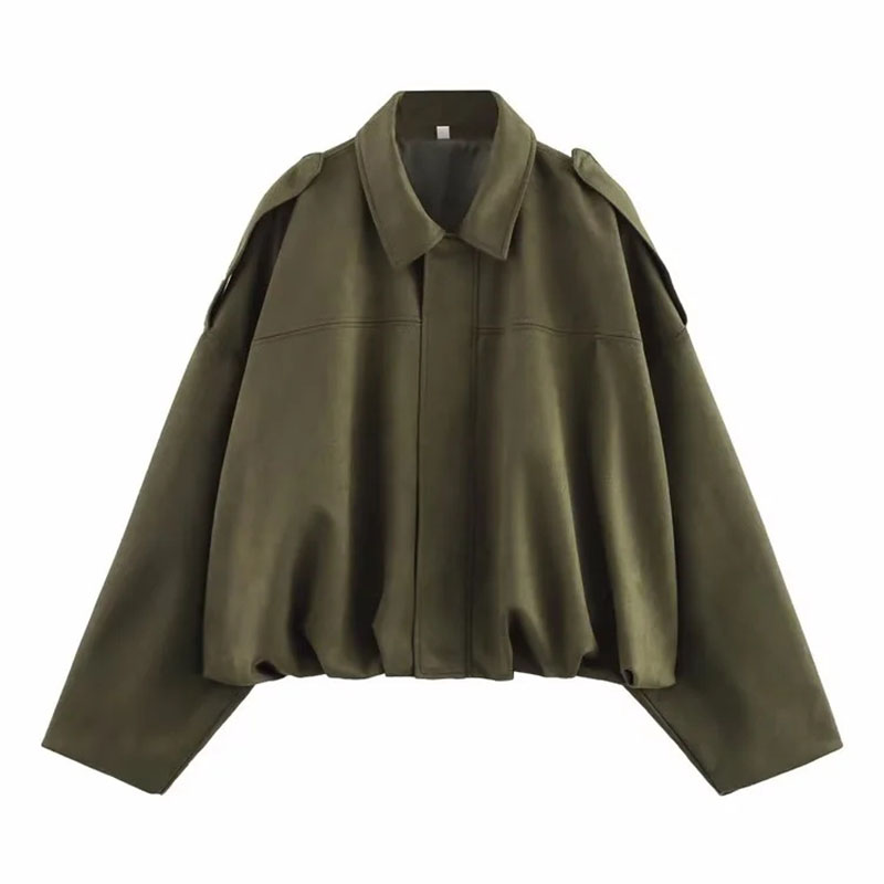 Chaqueta De Solapa De Poliéster