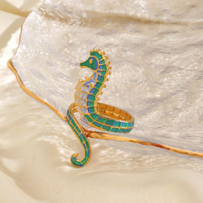 Seahorse Ring Stainless Steel Seahorse Ring