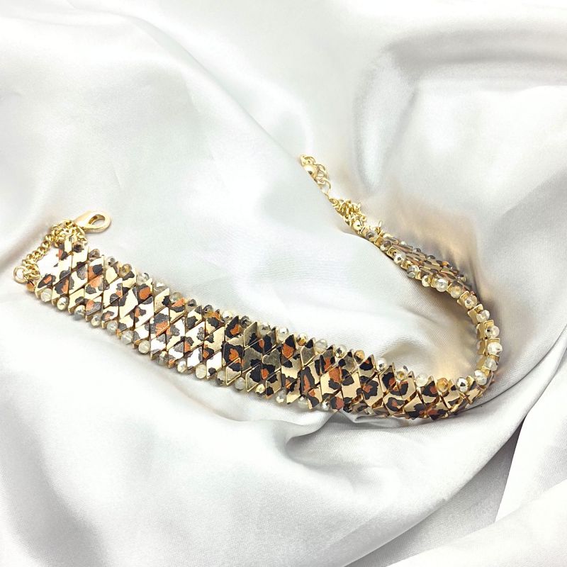 Leopard Gold Alloy Leopard Necklace