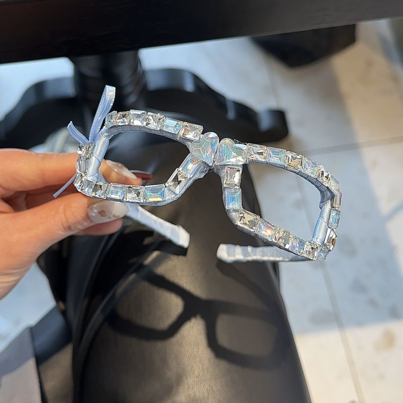 Diadema Con Gafas De Perla De Cristal