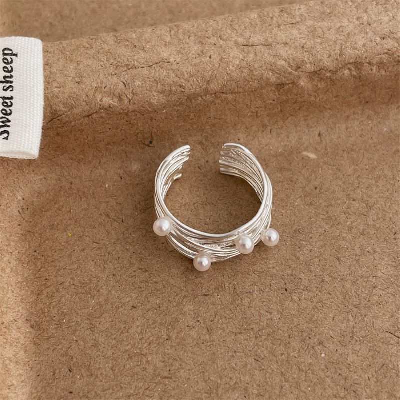 Layered Wrap Pearl Ring Layered Wrap Pearl Ring