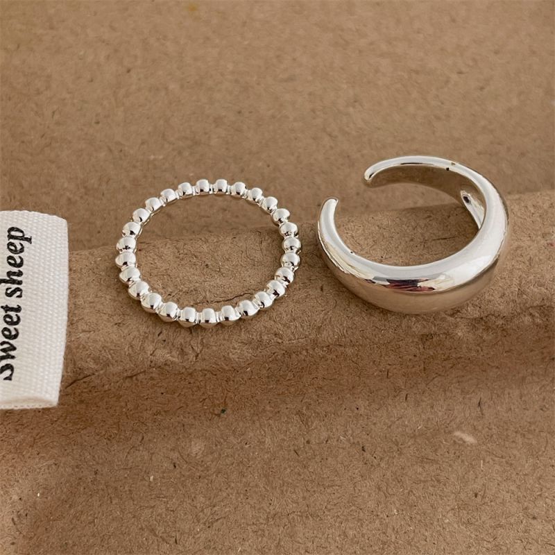 Juego De Anillos Redondos De Metal