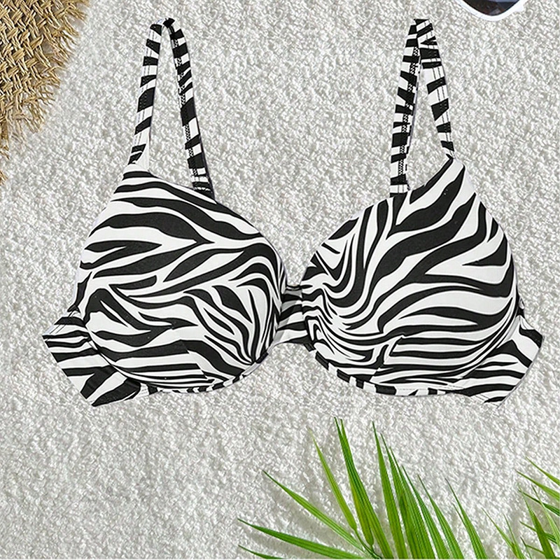 Traje De Baño De Una Pieza De Poliéster Con Cuello Halter Talla Grande