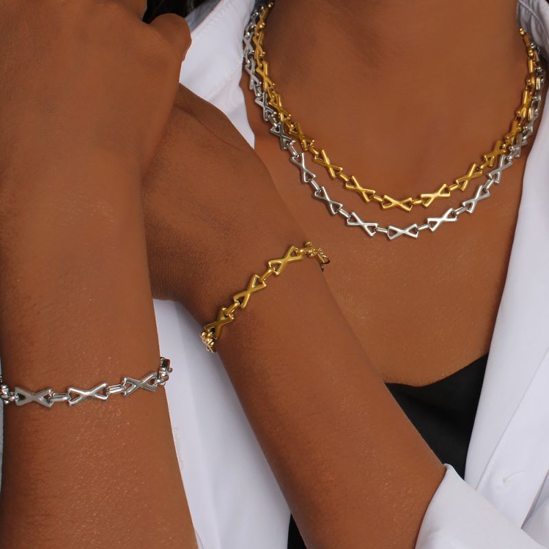 Steel Bracelet Titanium Steel Cross Bracelet