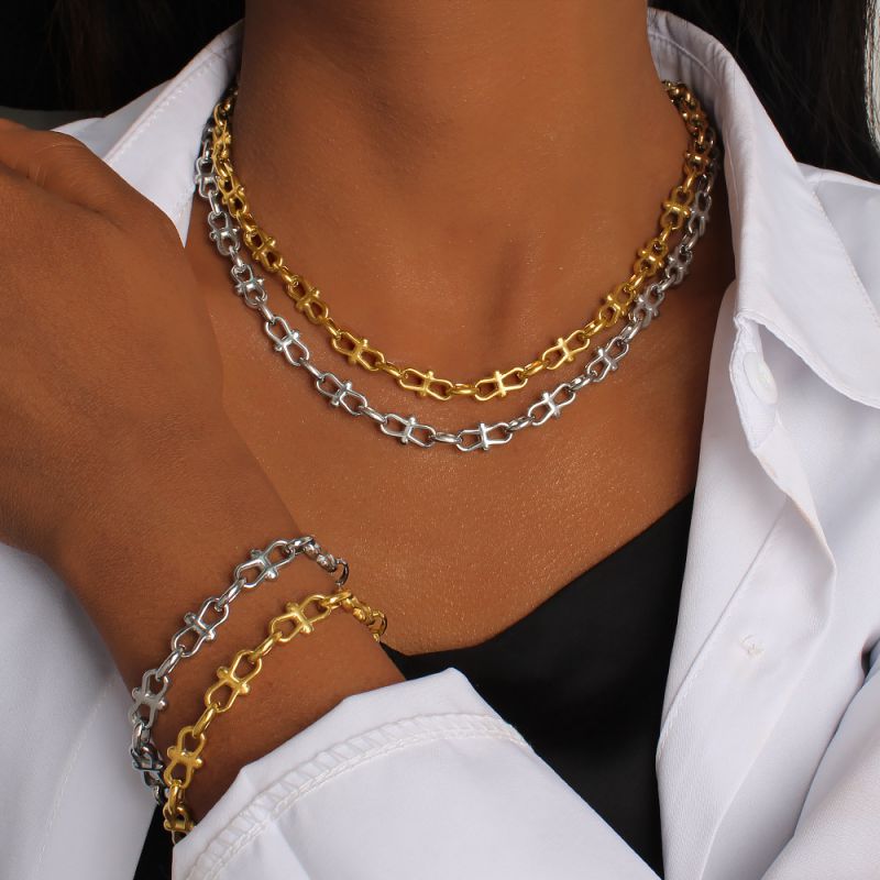 Steel Bracelet Titanium Steel Hydraulic Bow Bracelet