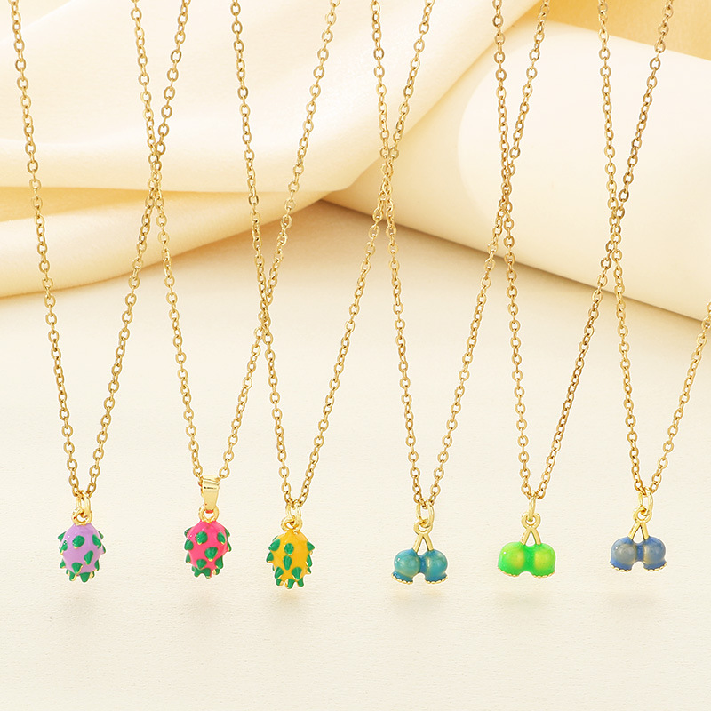 Collar De Frutas De Acero Inoxidable
