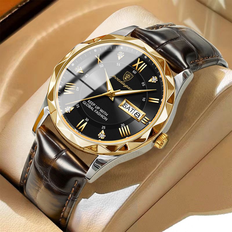 Reloj De Acero Inoxidable Con Esfera Redonda Para Hombre