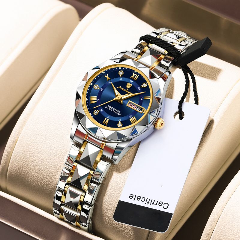 Reloj De Acero Inoxidable Con Esfera Redonda