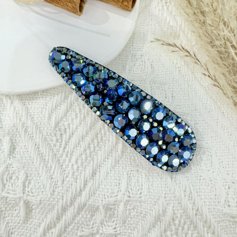 Yellow Rhinestone Teardrop Hairpin
