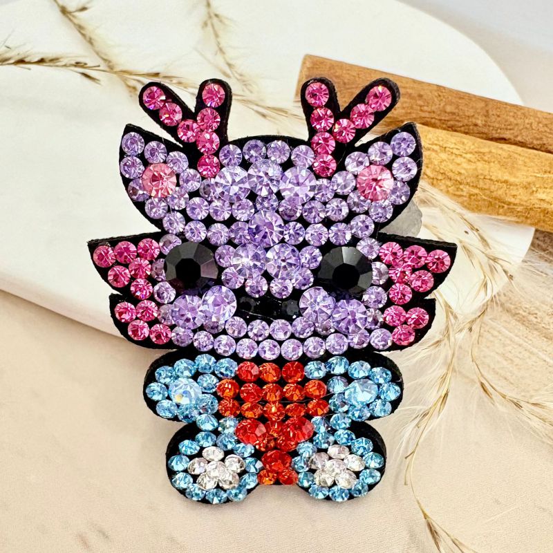 Rose Red Rhinestone Dragon Hairpin